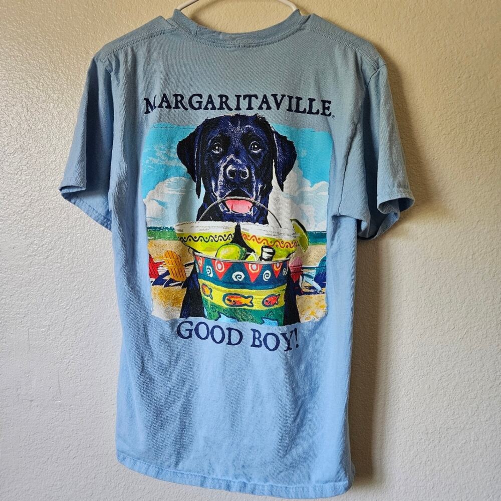 Margaritaville Graphic Short Sleeve Shirt Medium Blue